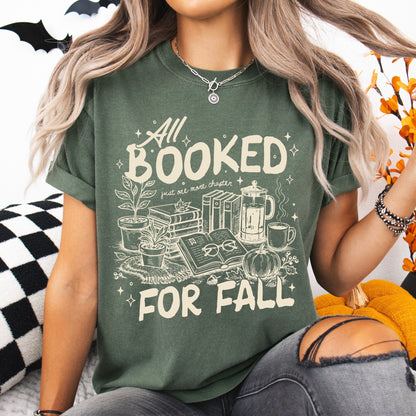 all booked for fall screen print transfer•