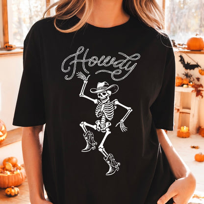 howdy skeleton screen print transfer•