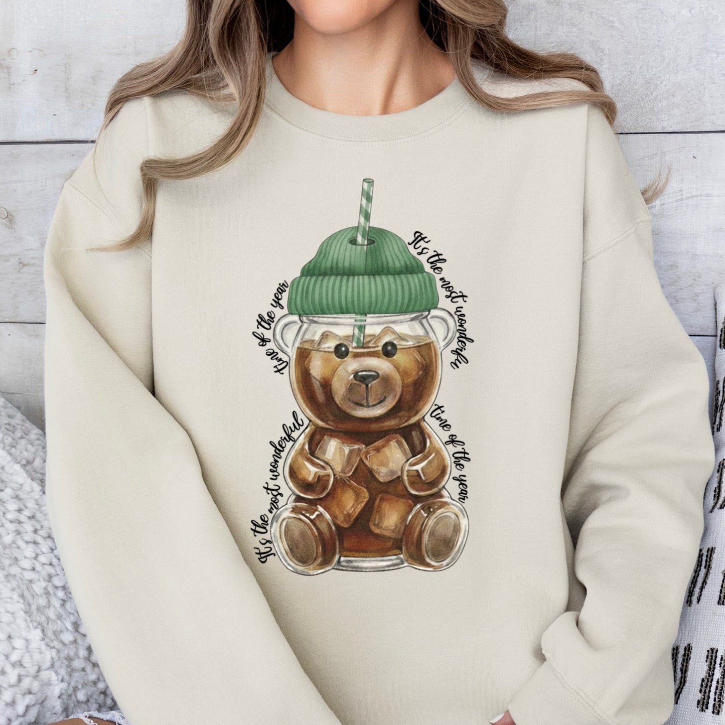 coffee tumbler teddy bear clear film screen print