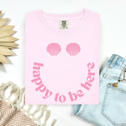 happy to be here screen print transfer•