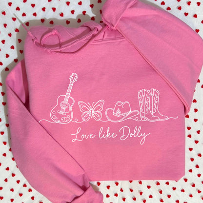 love like dolly screen print transfer