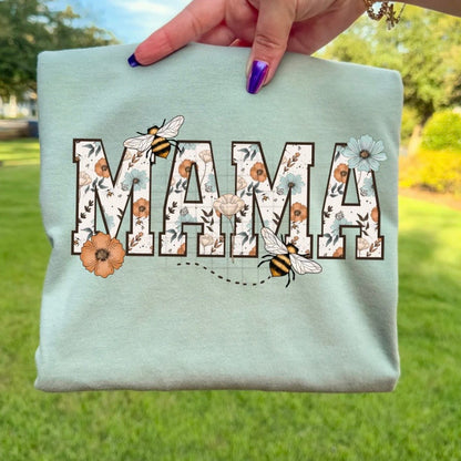 PRE-ORDER floral bee MAMA DTF - 7-10 BIZ DAY TAT