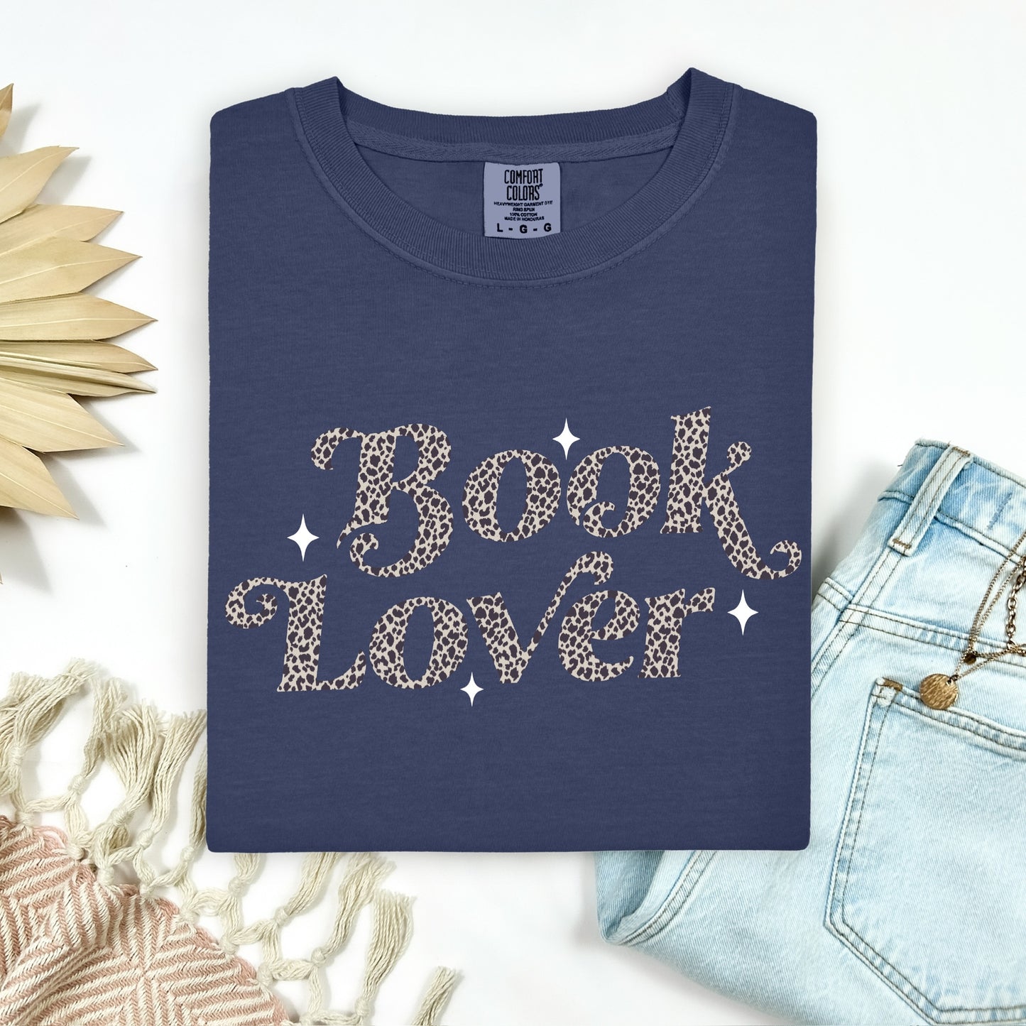 book lover clear film screen print