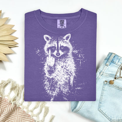 FU raccoon screen print transfer•