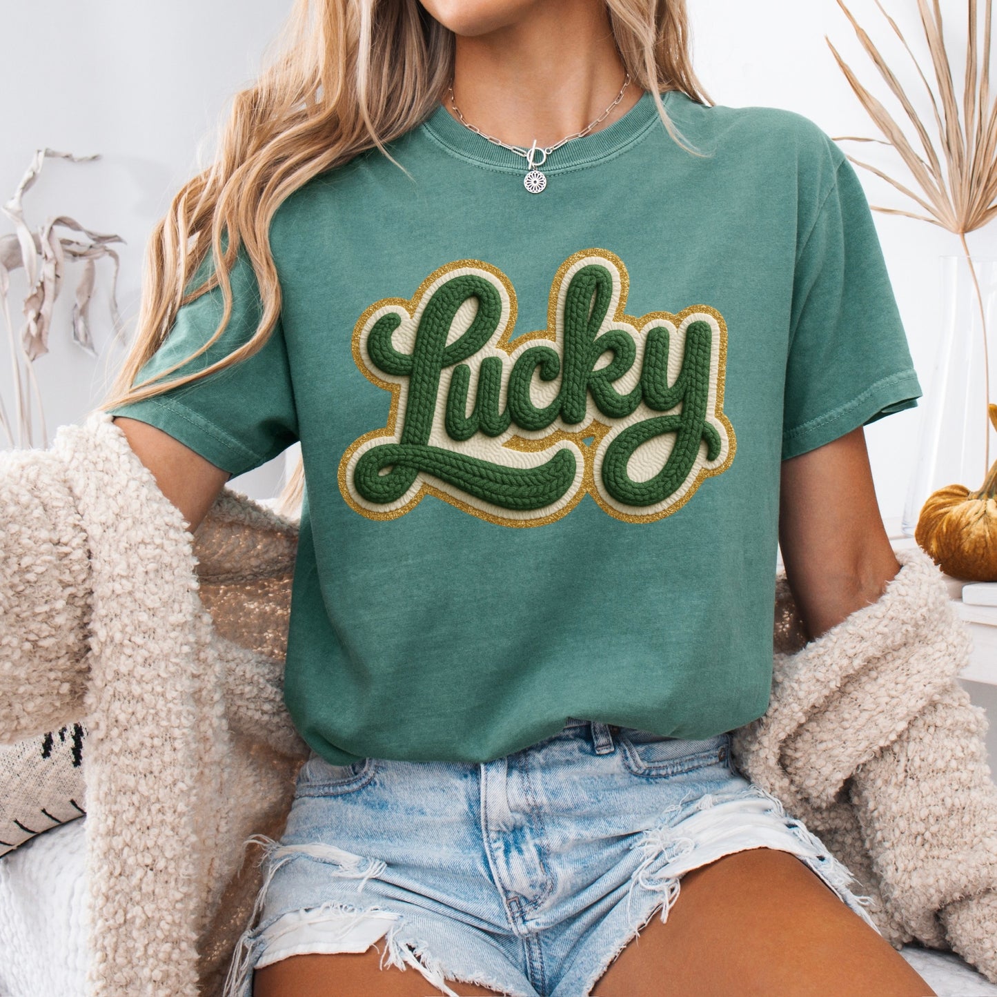 LUCKY clear film screen print