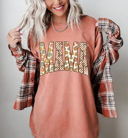 fall MAMA clear film screen print