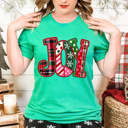 JOY faux embroidery clear film screen print