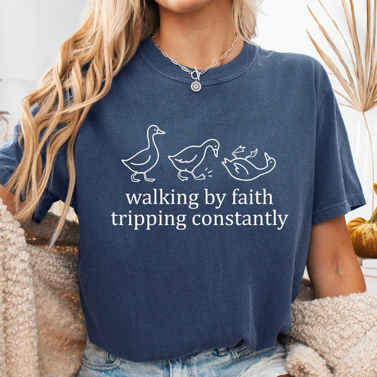 walking by faith screen print transfer•