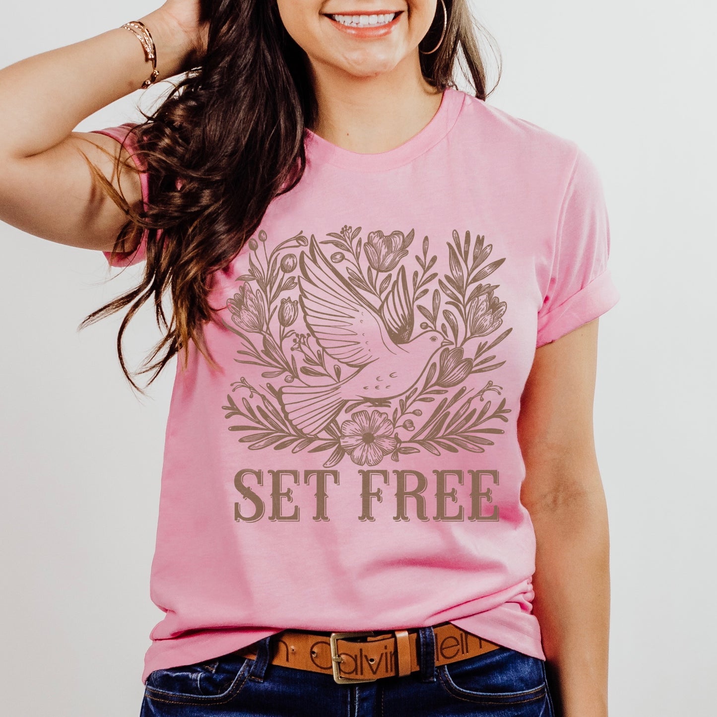 SET FREE BIRD SCREEN PRINT TRANSFER