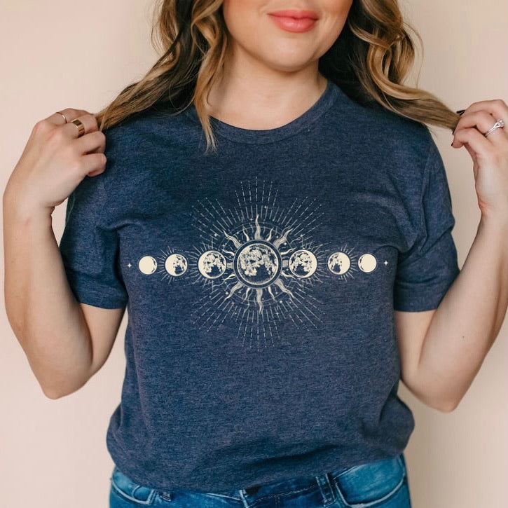 SUN/MOON PHASES screen print transfer