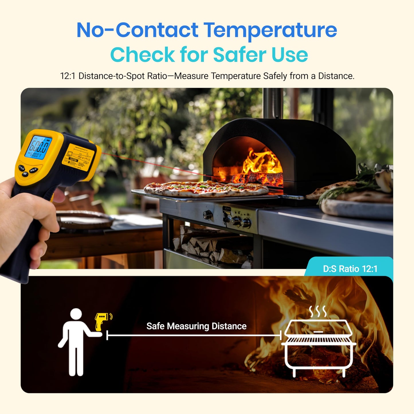 Etekcity Infrared Thermometer 774, Digital Temperature Gun