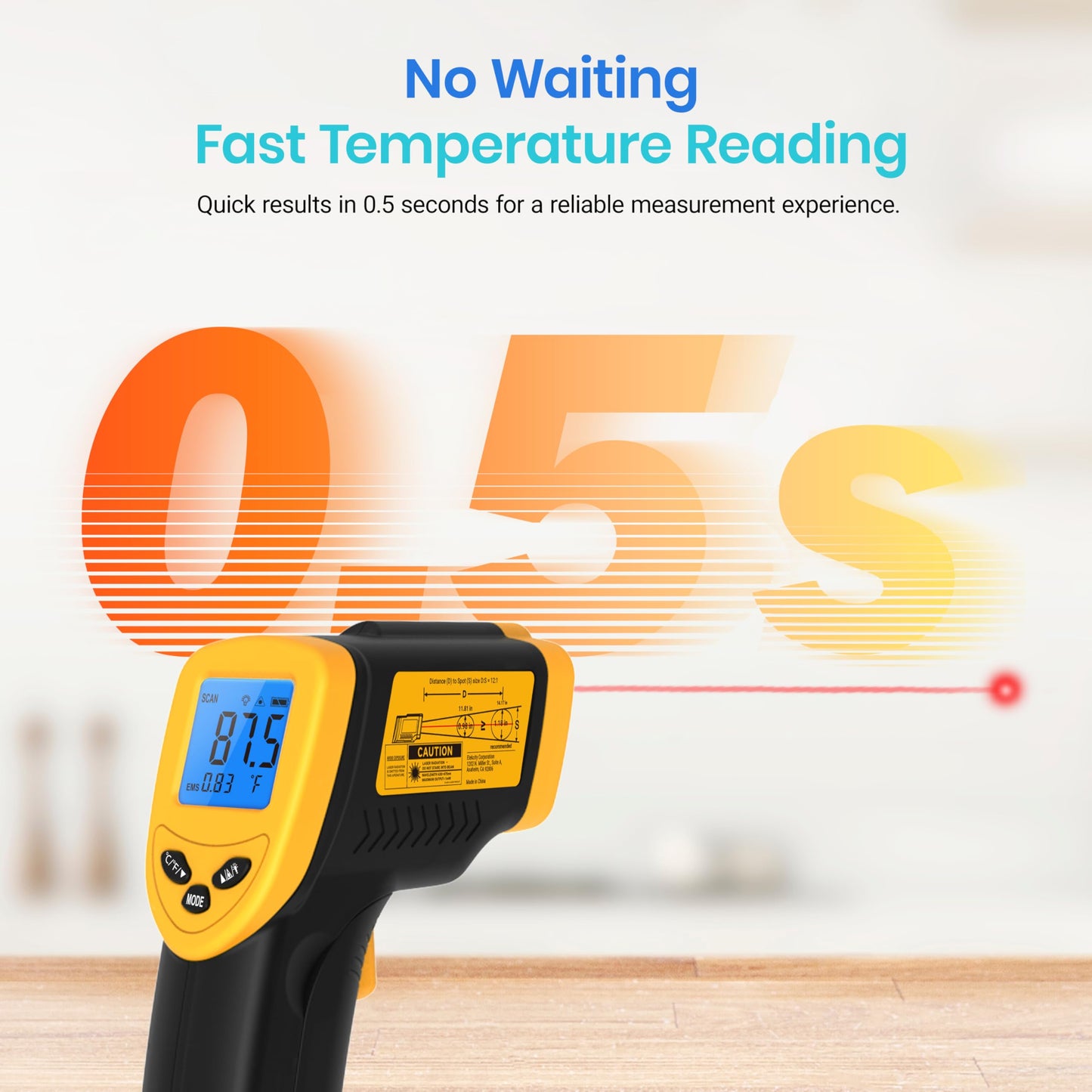 Etekcity Infrared Thermometer 774, Digital Temperature Gun
