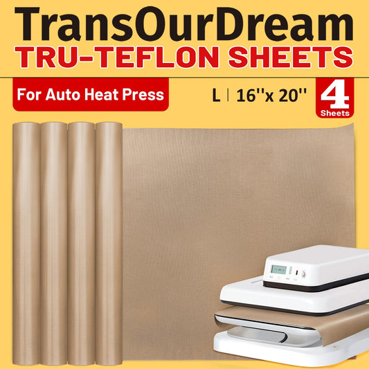 TransOurDream PTFE Teflon Sheets, 16 x 20", 4 Pack