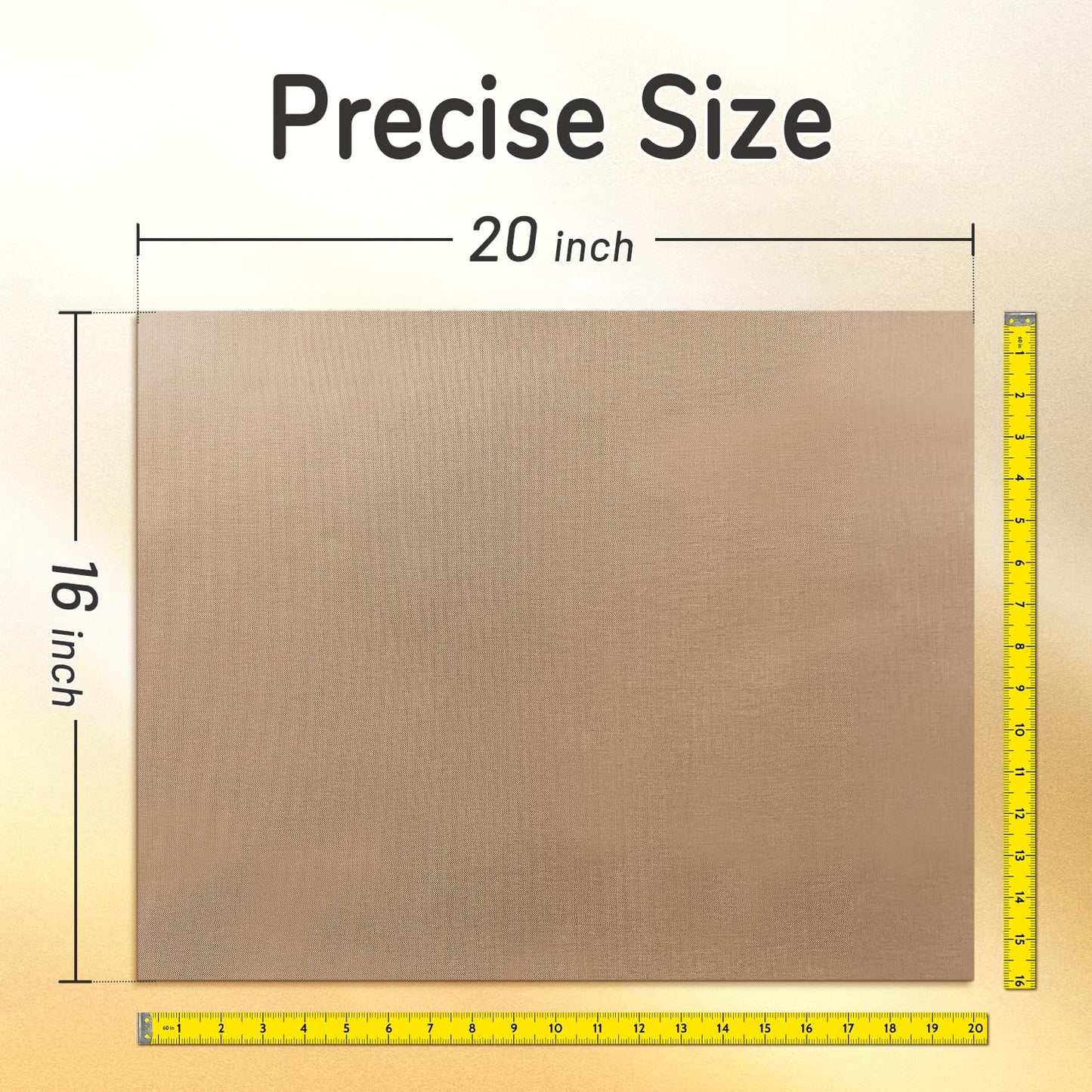 TransOurDream PTFE Teflon Sheets, 16 x 20", 4 Pack