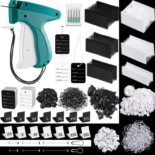 Chumia 3576 Pcs Tagging Guns for Clothes Labels Attacher Stitch Guns for Clothing with 3000 Barbs, 5 Needles and 100 Price Tags