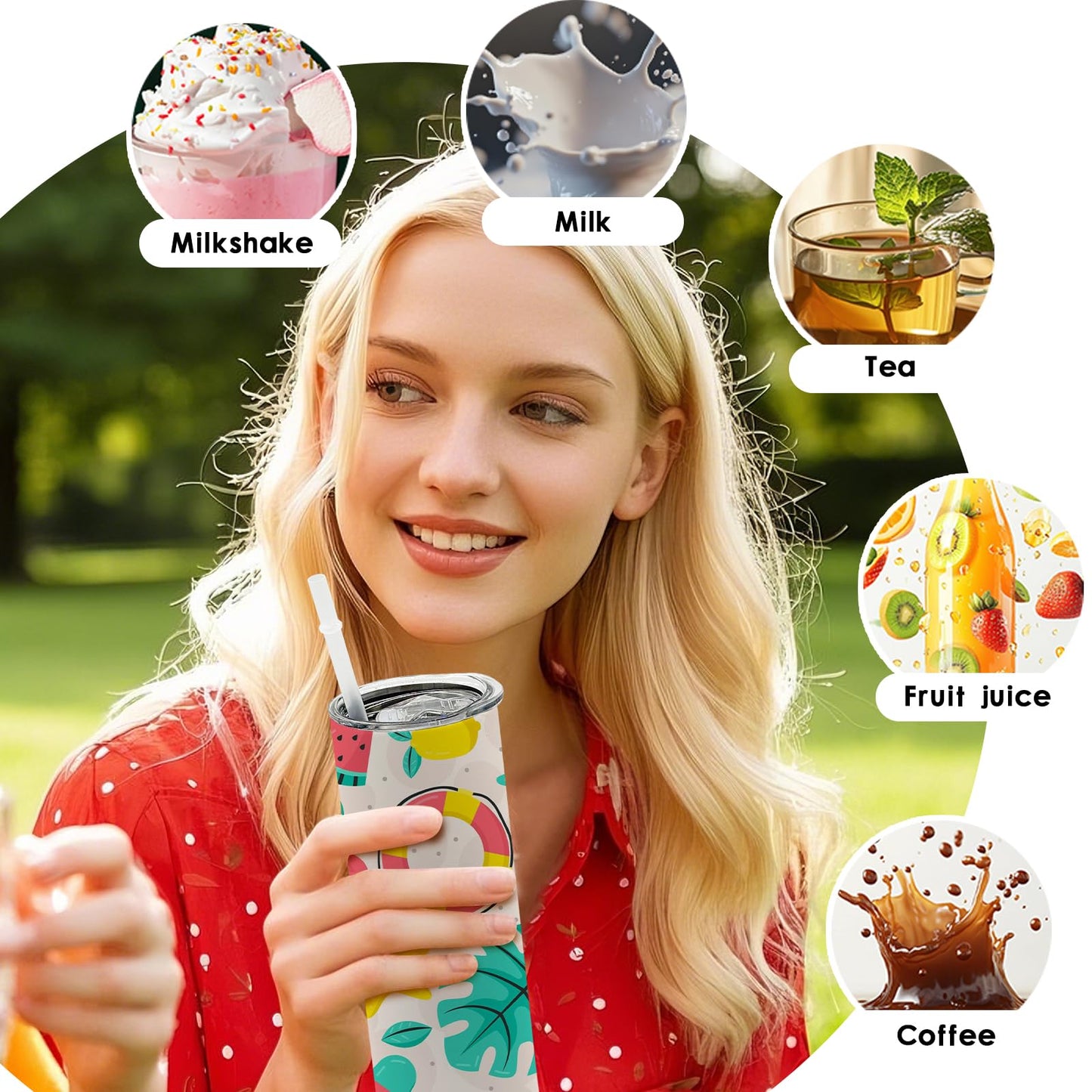 ZREGGUR 20 oz Straight Sublimation Blank Tumblers Bulk, Matte SS 25Pack