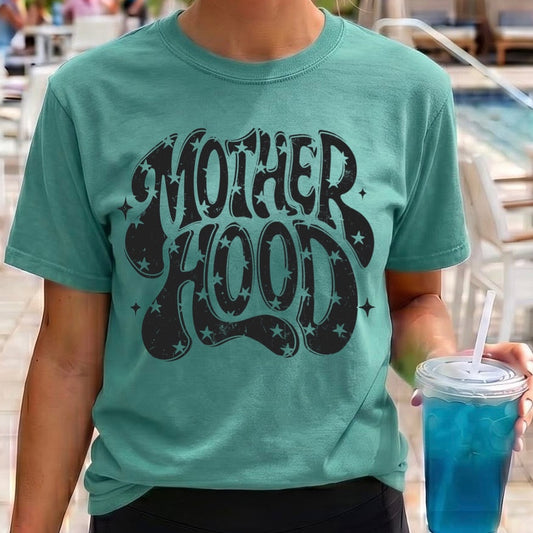 Motherhood retro screen print transfer•