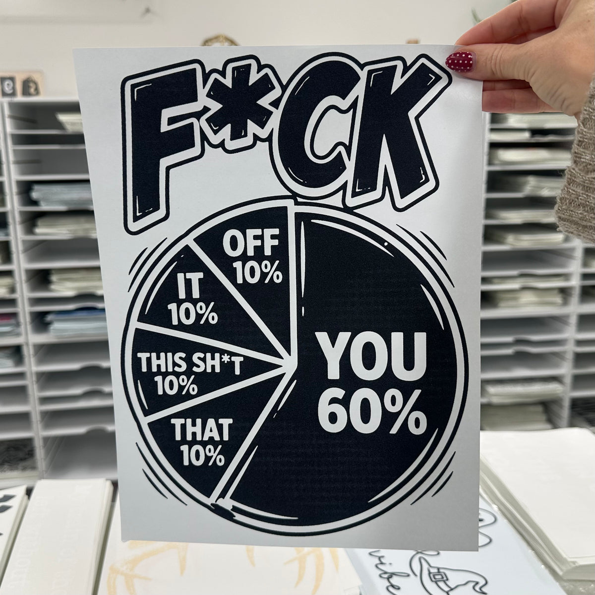 f*ck you screen print transfer•