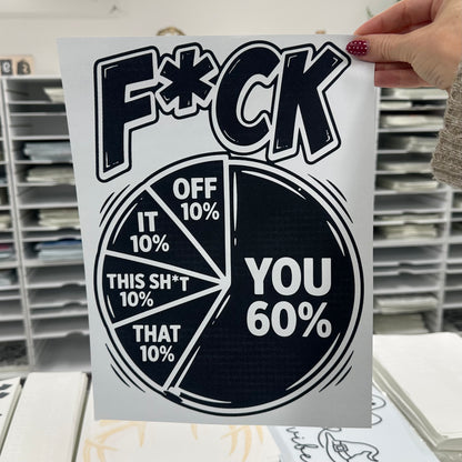f*ck you screen print transfer•