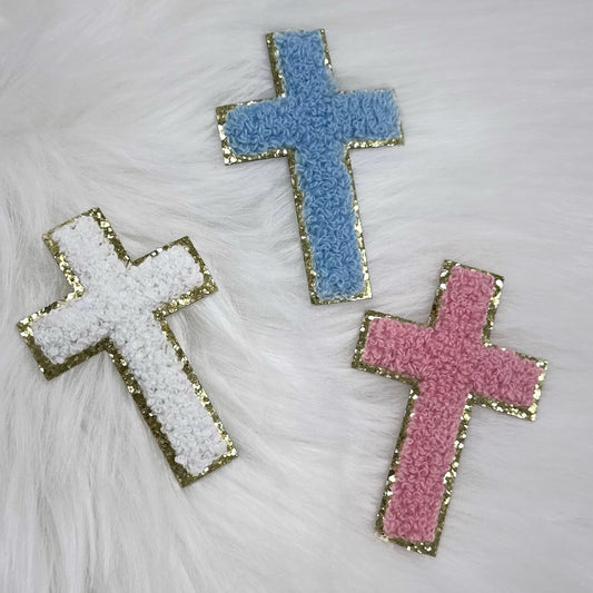 Chenille Patch - small CROSS 3.1 inch