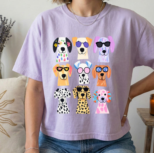 colorful dogs DTF 300 °