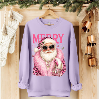 bougie merry santa clear film screen print•