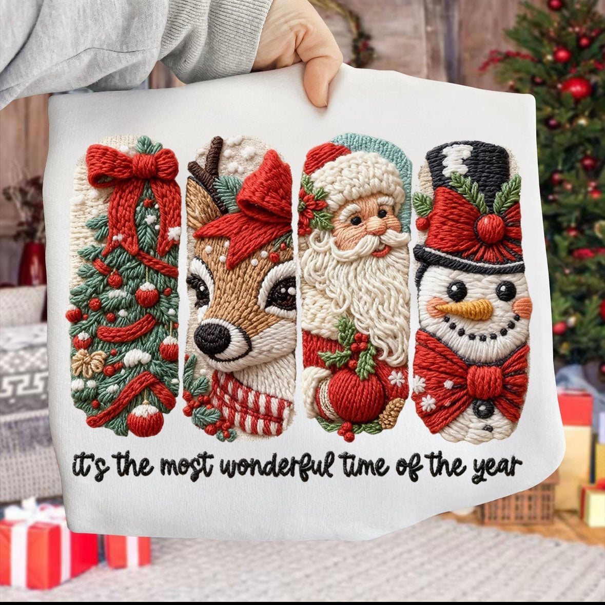 Most wonderful time faux yarn DTF 300°