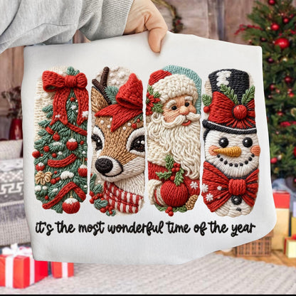 Most wonderful time faux yarn DTF 300°