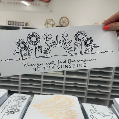 Be the Sunshine screen print transfer•