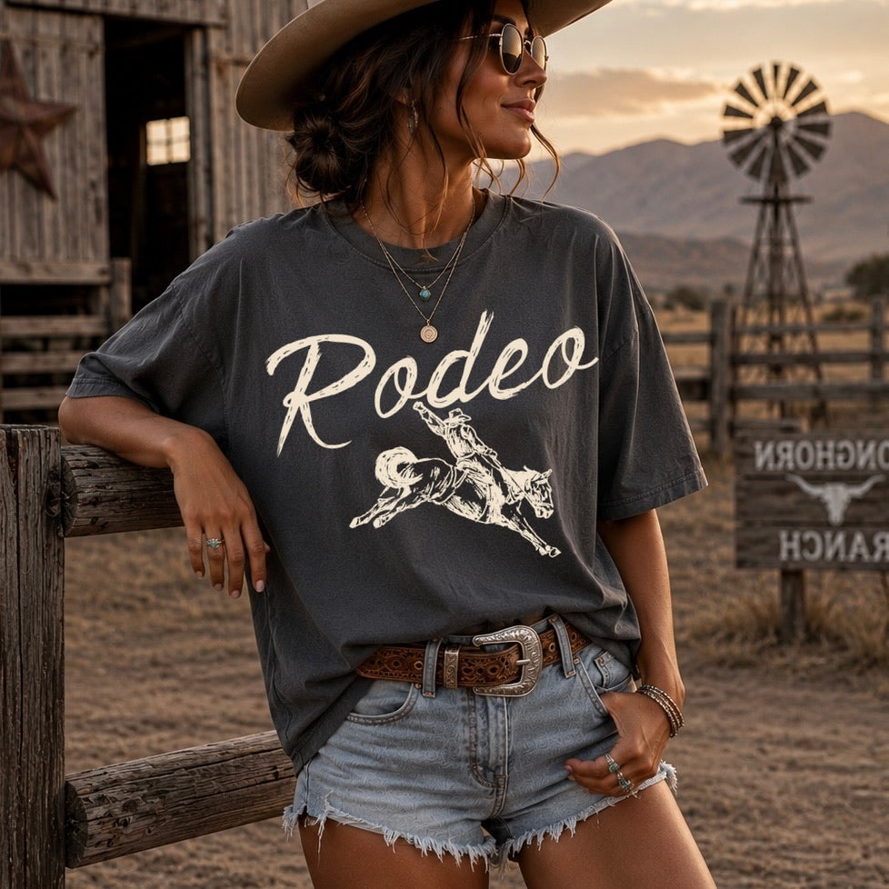 Rodeo screen print transfer•