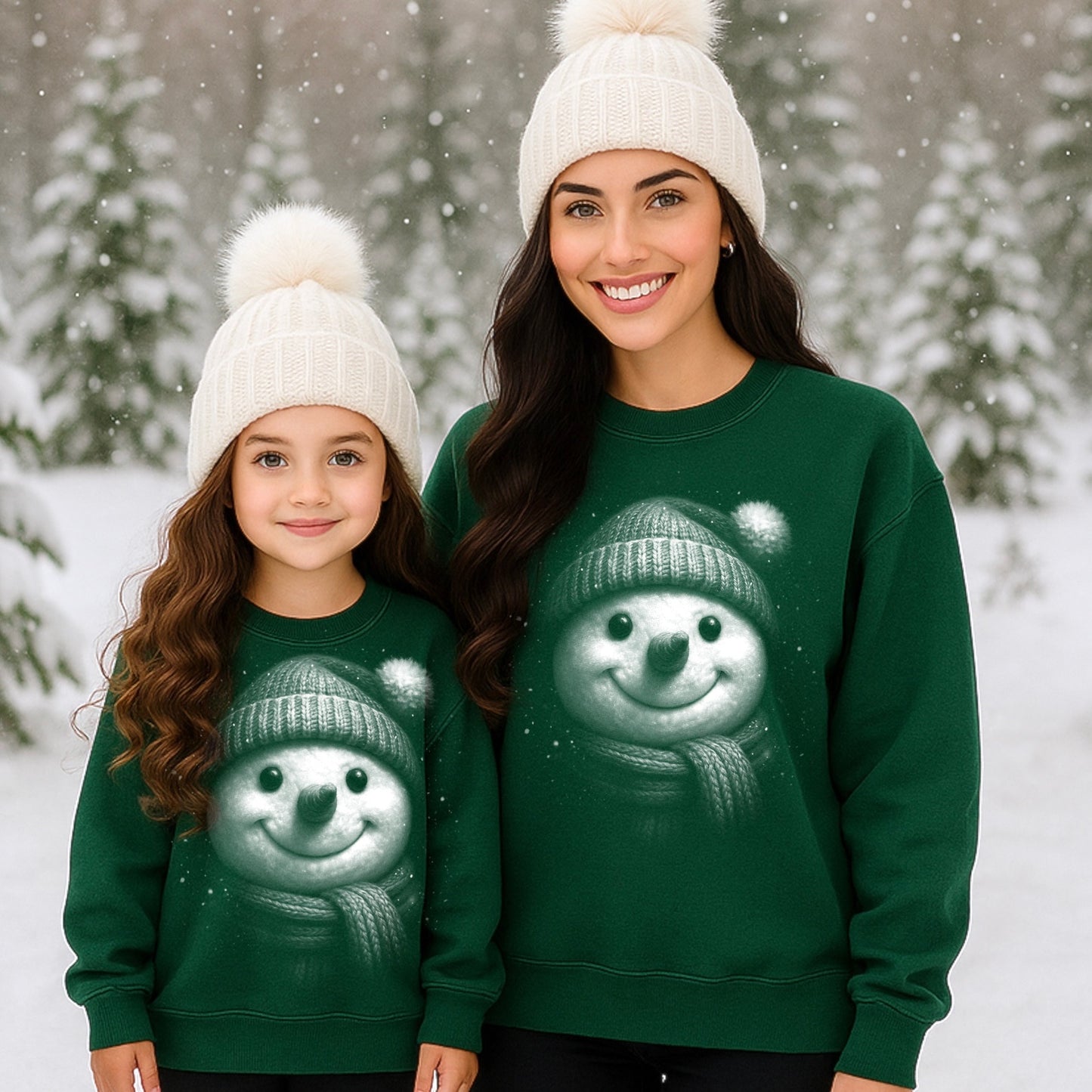 snowman half tone screen print transfer