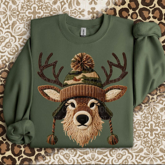 Camo reindeer DTF 300°