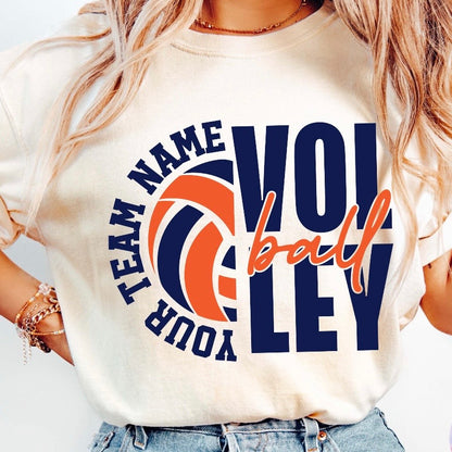 semi-custom VOLLEYBALL mascot (design set up only)