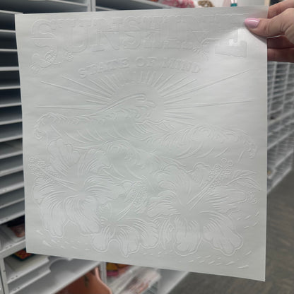 sunshine state of mind screen print transfer