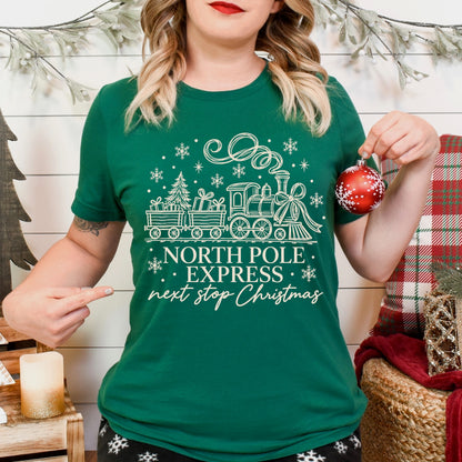 north pole express screen print transfer