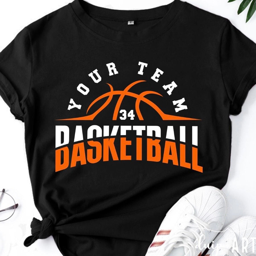 semi-custom BASKETBALL mascot (design set up only)