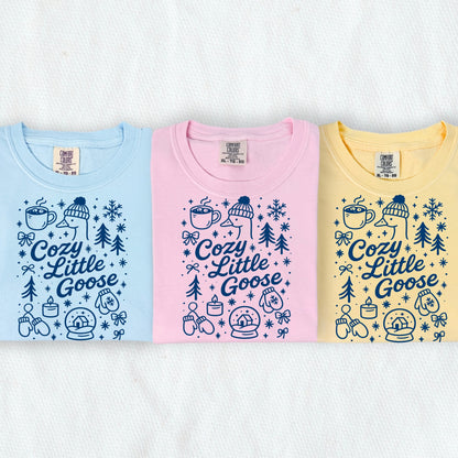 cozy little goose screen print transfer