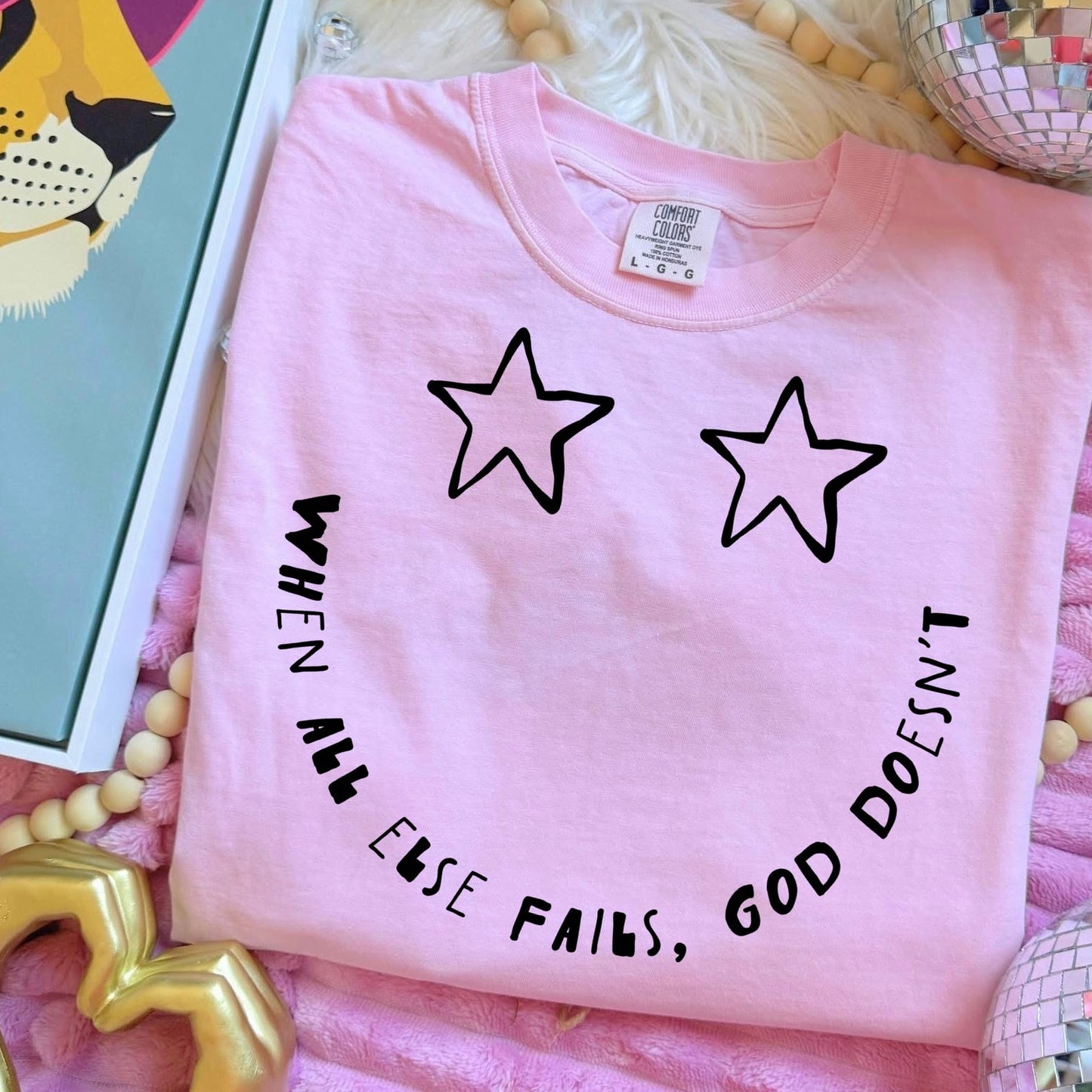 when all else fails God doesn't screen print transfer•