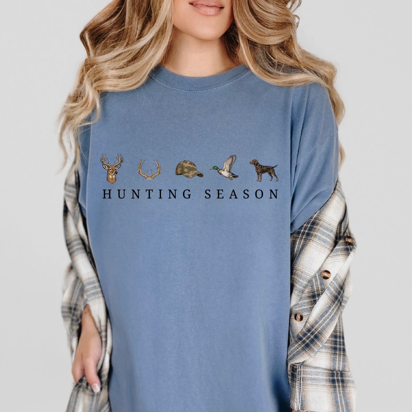 hunting season clear film screen print