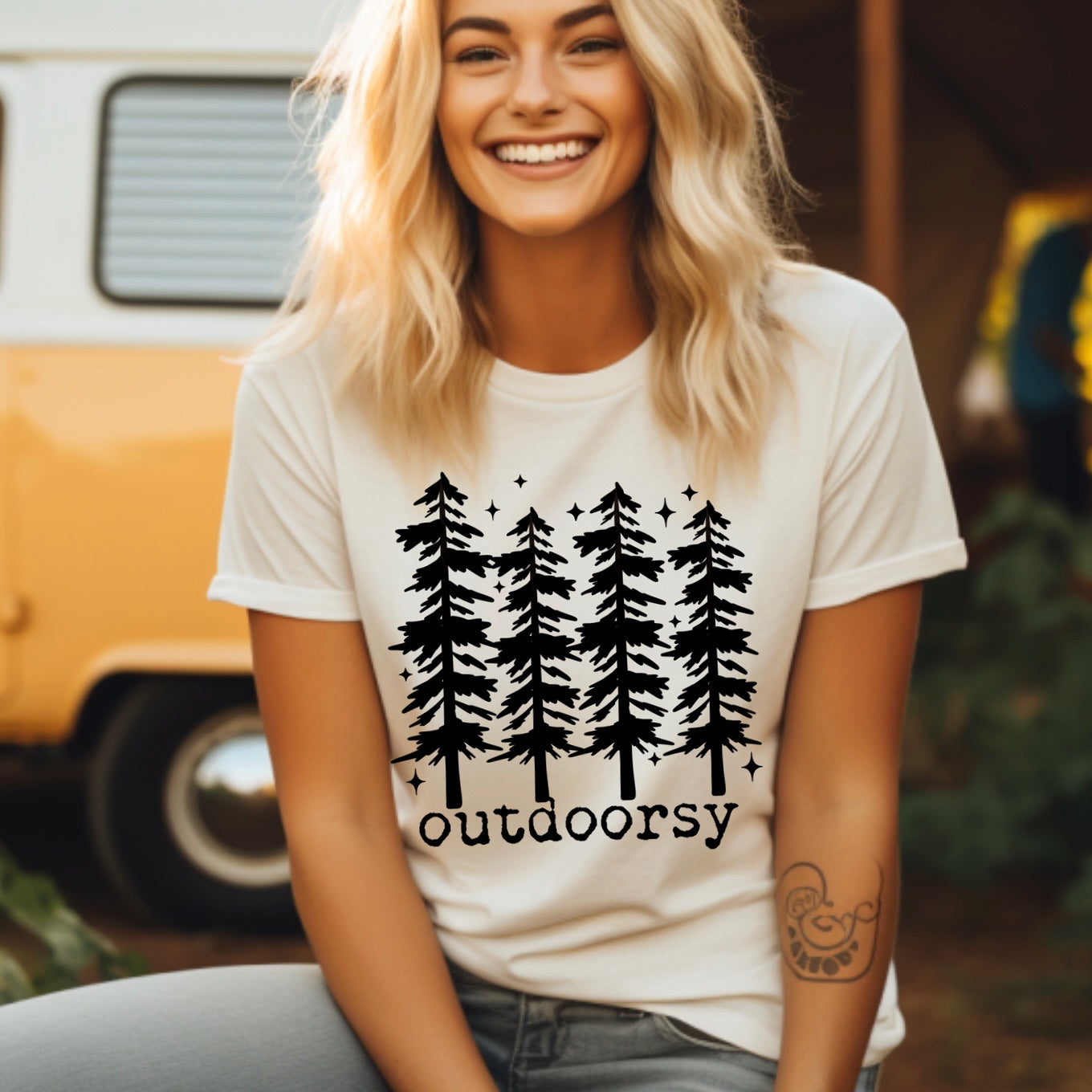 outdoorsy screen print transfer