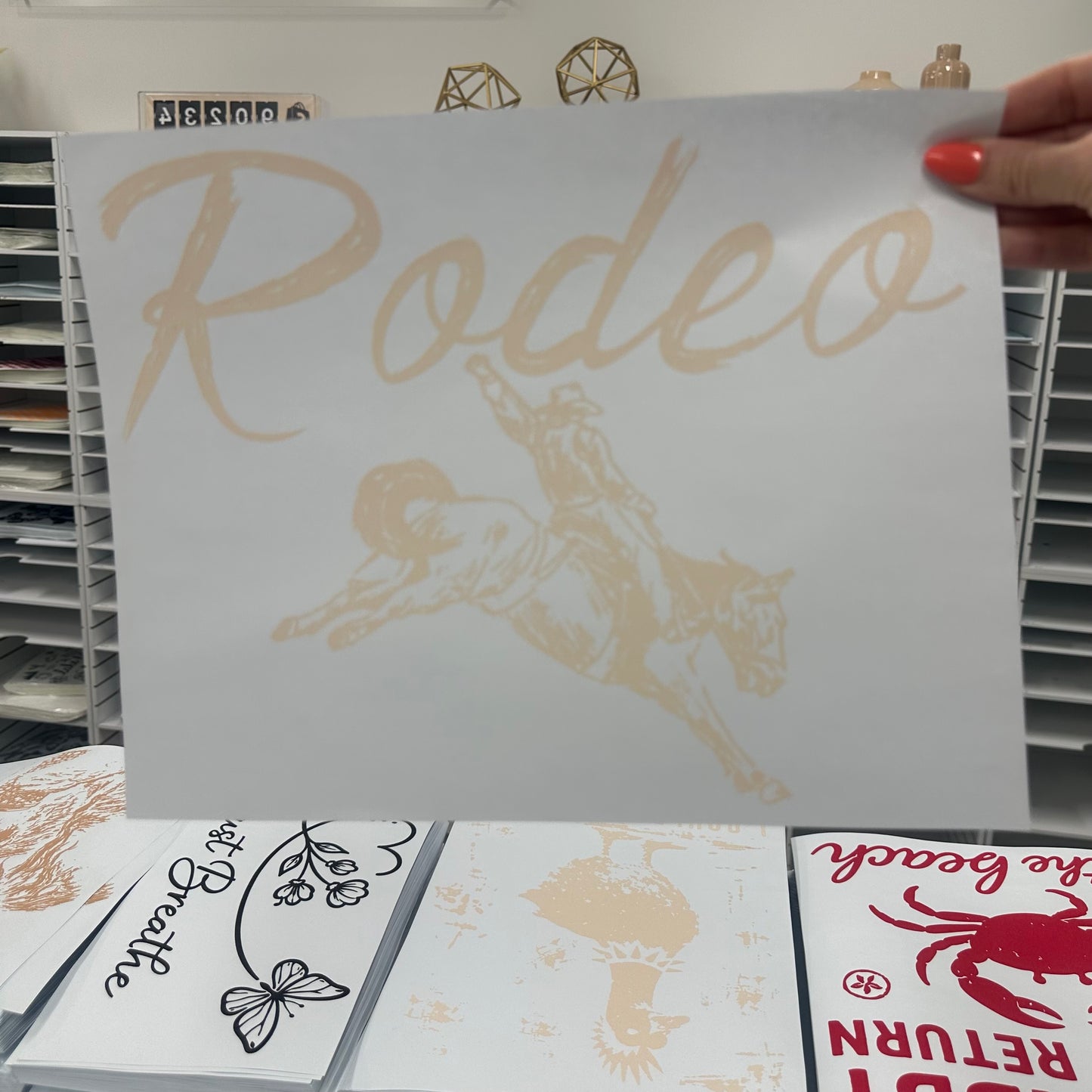 Rodeo screen print transfer•
