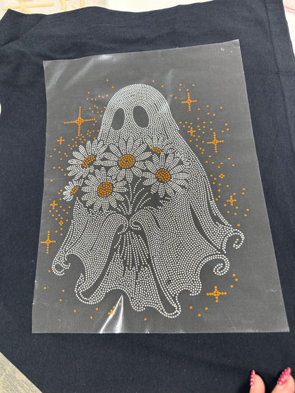 PRE-ORDER 5-7 BIZ DAY TAT Spangle Transfer - flower ghostie