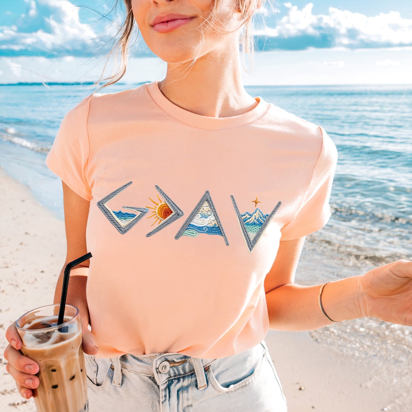 god is greater than the highs & lows clear film screen print