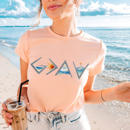 god is greater than the highs & lows clear film screen print