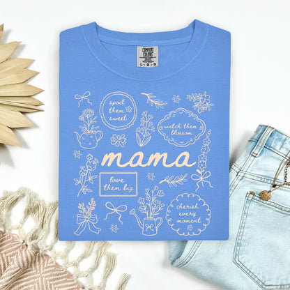 mama doodles screen print transfer•