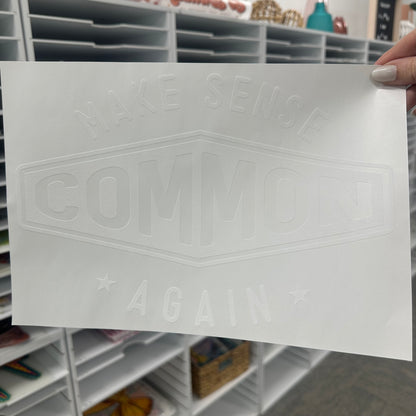 make sense common again screen print transfer•