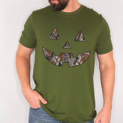 camo jackolantern clear film screen print