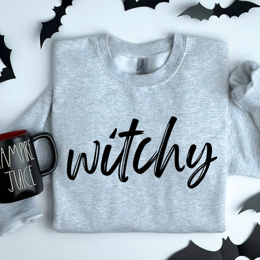 witchy screen print transfer