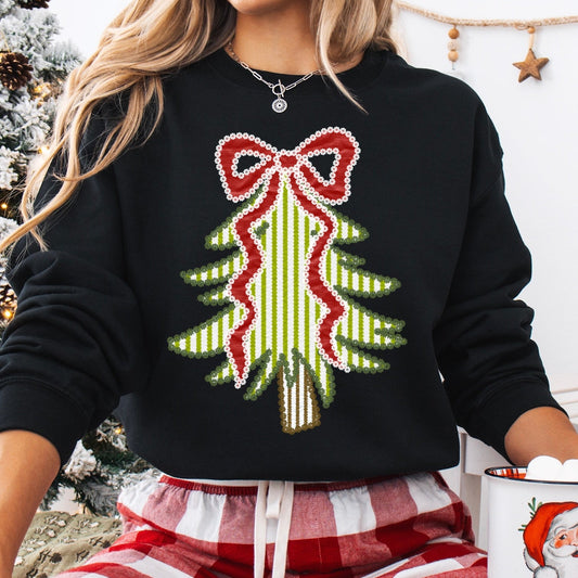 seersucker faux fabric tree clear film transfer