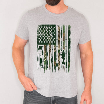 fishing camo flag clear film screen print